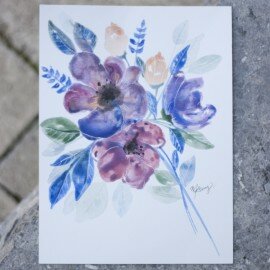 MiloandBen_Watercolor_Painting_Flowers